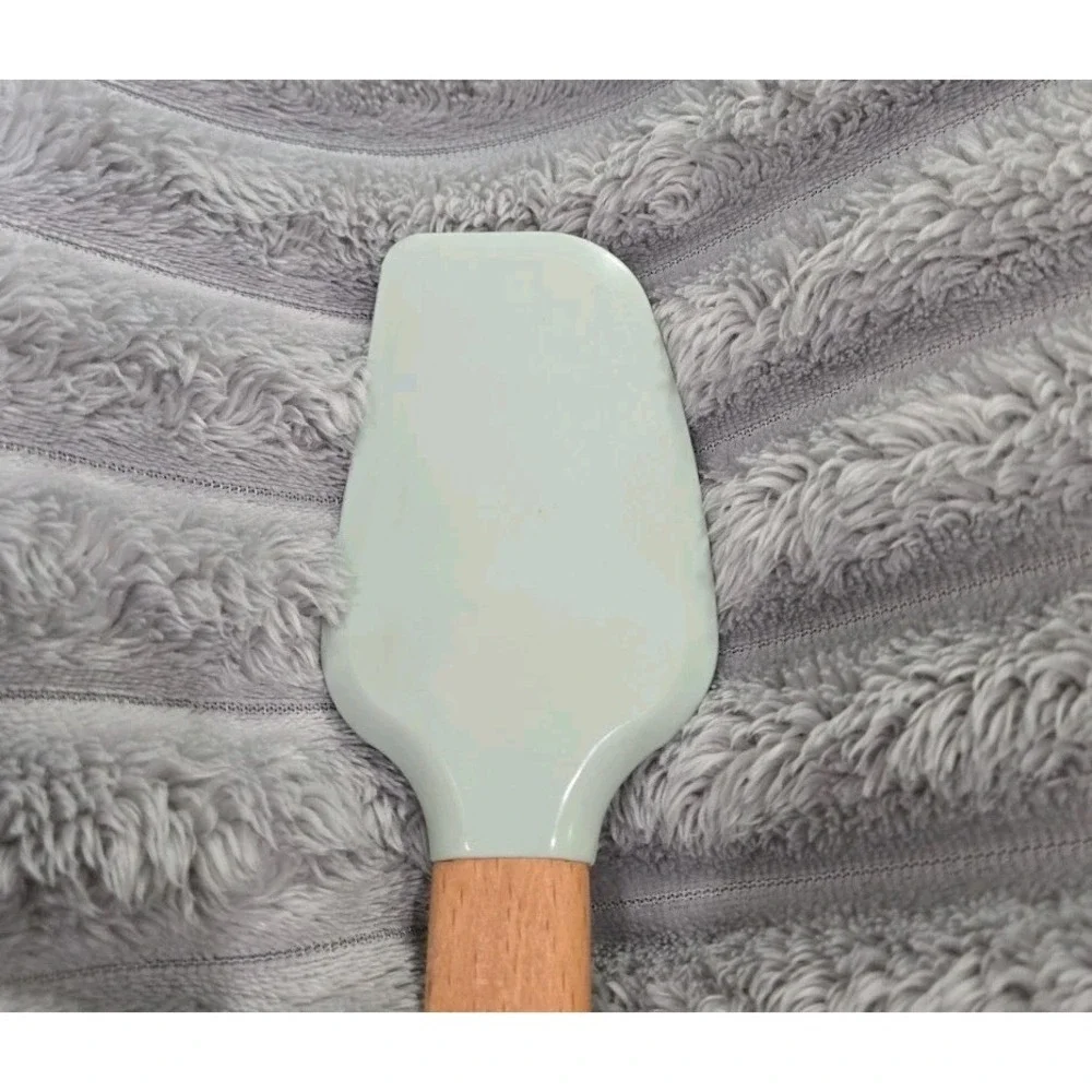 Christmas Themed 12 inch Silicone Spatula with Beechwood Handle Cabin in Woods